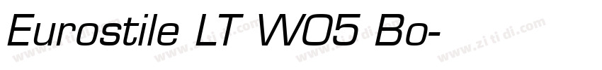 Eurostile LT W05 Bo字体转换